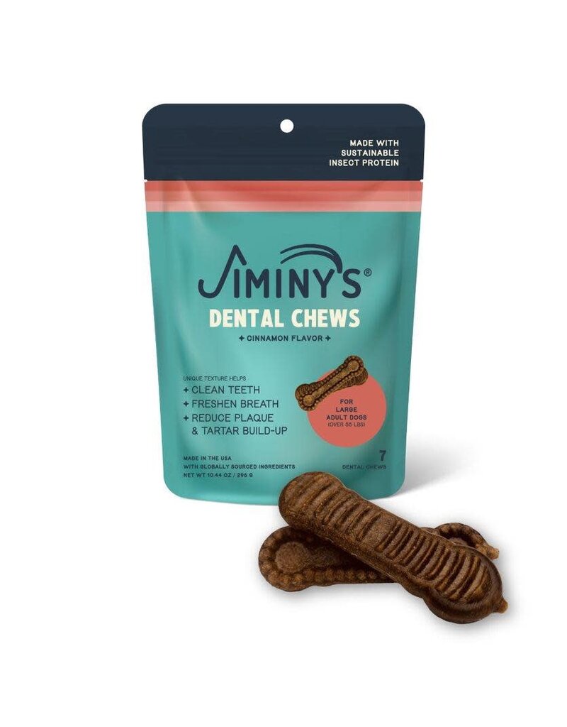 Jiminy's Jiminy's Dental Chew Dog Large 7 ct 12 oz