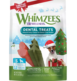 WHIMZEE Whimzees Holiday Shaped Tree & Snowman Dog Treat Small 6 / 6.3 oz