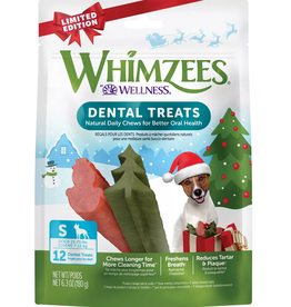 WHIMZEE Whimzees Small Holiday Shaped Tree & Snowman Dog Treats 6.3 oz