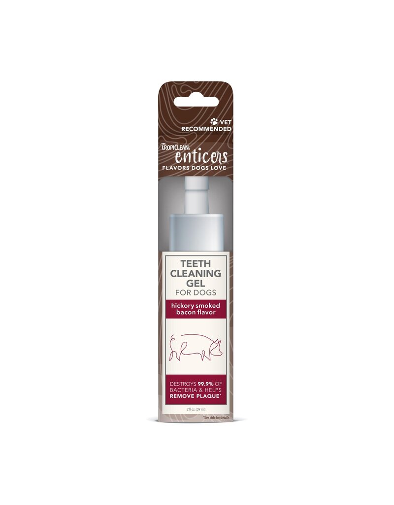 TropiClean TropiClean Enticers Dental Cleaning Gel Hickory Bacon Dog 2 oz