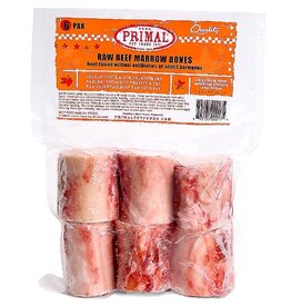 Primal Primal Raw Beef Marrow Bones 6 Pack For Dogs