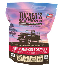 Tucker's Beef & Pumpkin Frozen Raw Cat Food 24oz