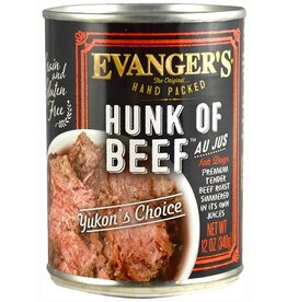 Evanger's Evanger's Hand Packed Grain Free Hunk of Beef Canned Dog Food 12oz