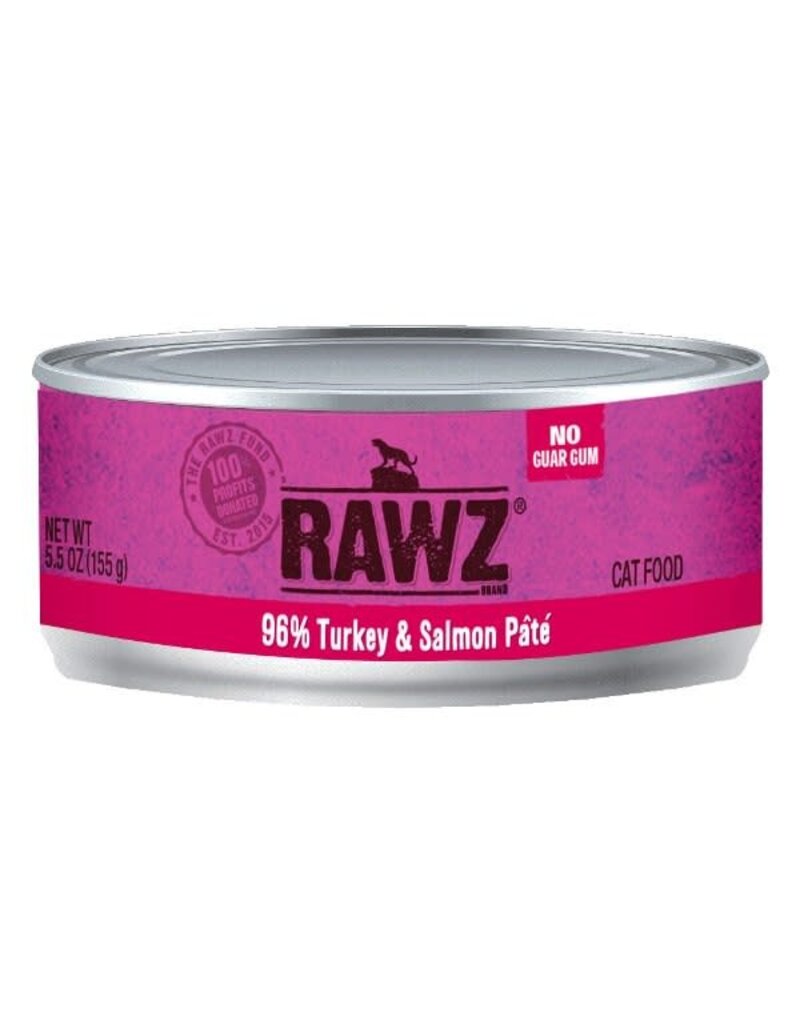 Rawz RAWZ 96% Turkey & Salmon Pate Canned Cat Food 5.5oz