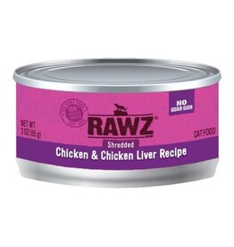 Rawz Rawz Shredded Chicken & Chicken Liver Recipe Canned Cat Food 3oz