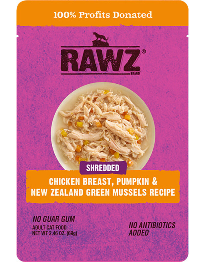 Rawz RAWZ Shredded Chicken Breast, Pumpkin & New Zealand Mussels 2.46oz