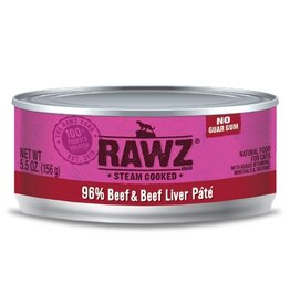 Rawz Rawz 96% Beef & Beef Liver Pate Canned Cat Food 5.5oz