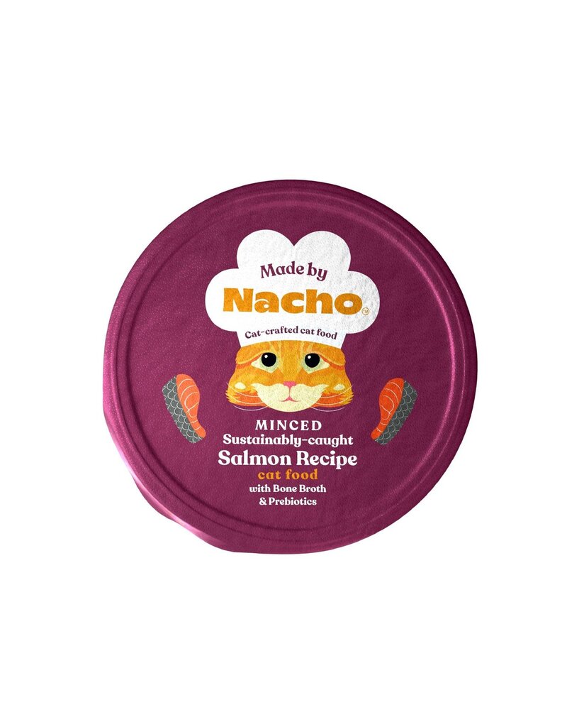 Made By Nacho Minced Salmon with Bone Broth & Prebiotics Cup Cat 10 / 2.5 oz