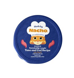 Nacho Made By Nacho Tuna & Cod with Bone Broth, Grain Free LID Cup Cat 10 / 2.5 oz