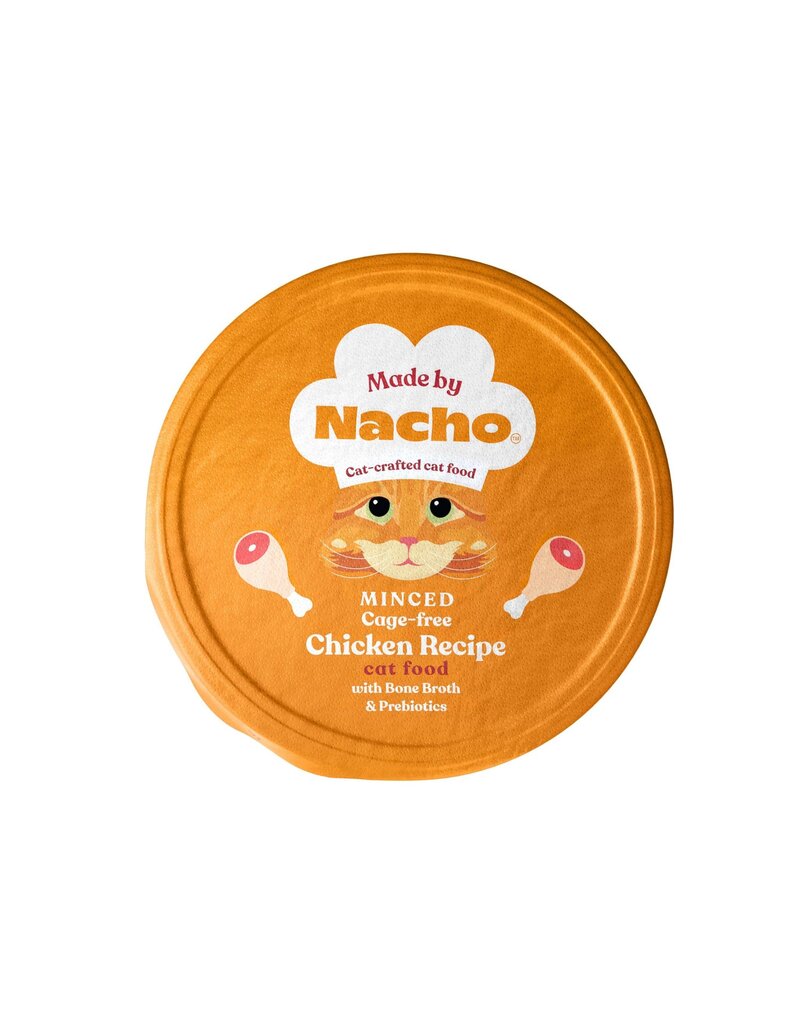 Nacho Made By Nacho Minced Chicken with Bone Broth & Prebiotics Cup Cat 10 / 2.5 oz