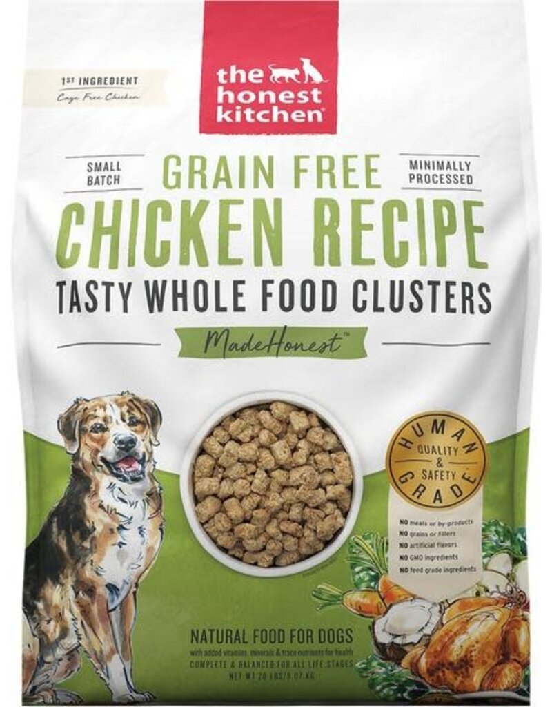 Honest Kitchen The Honest Kitchen Grain Free Chicken Recipe Whole Food Clusters Dog Food 20LB