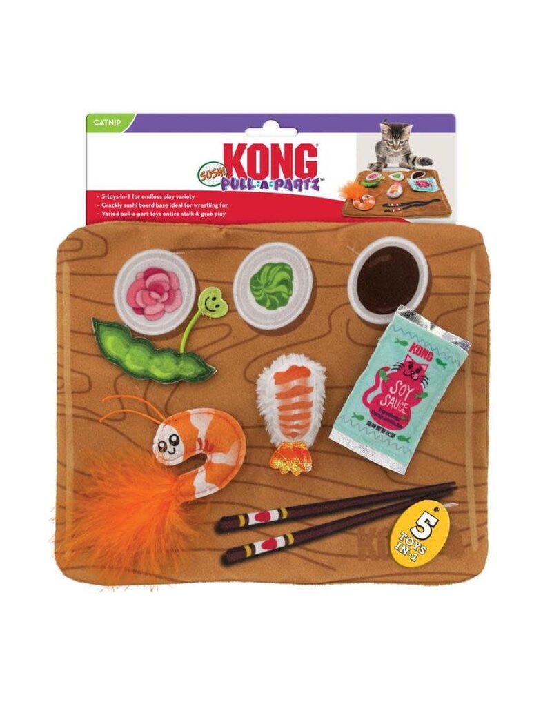 Kong Kong Pull-A-Partz Sushi Cat Toy