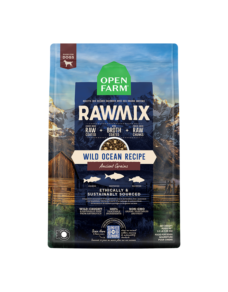 Open Farm Open Farm RawMix Wild Ocean & Ancient Grains Recipe Dog Food 3.5LB