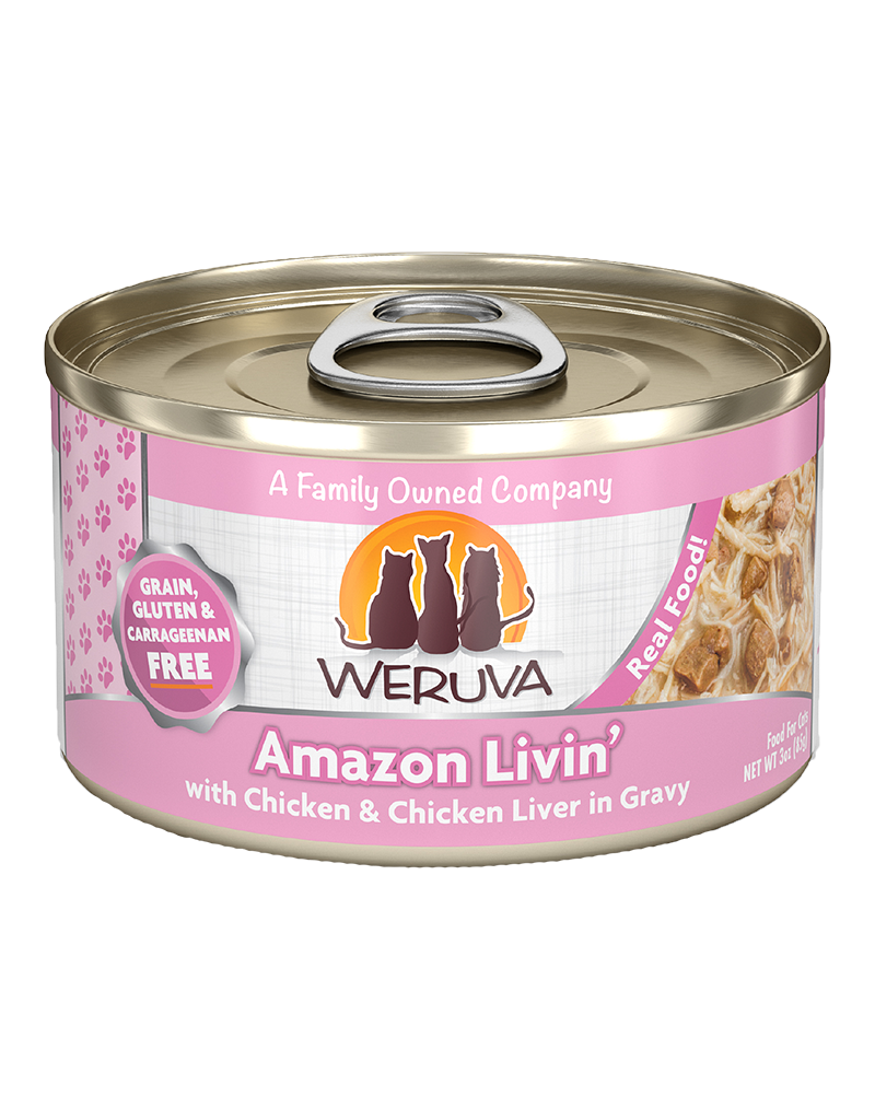 Weruva Weruva Grain Free Amazon Livin' (Chicken & Chicken Liver) Canned Cat Food 3oz