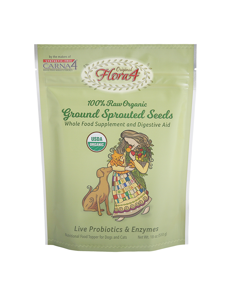 Carna4 Carna4 Ground Sprouted Seeds Digestive Aid For Cats & Dogs 18oz