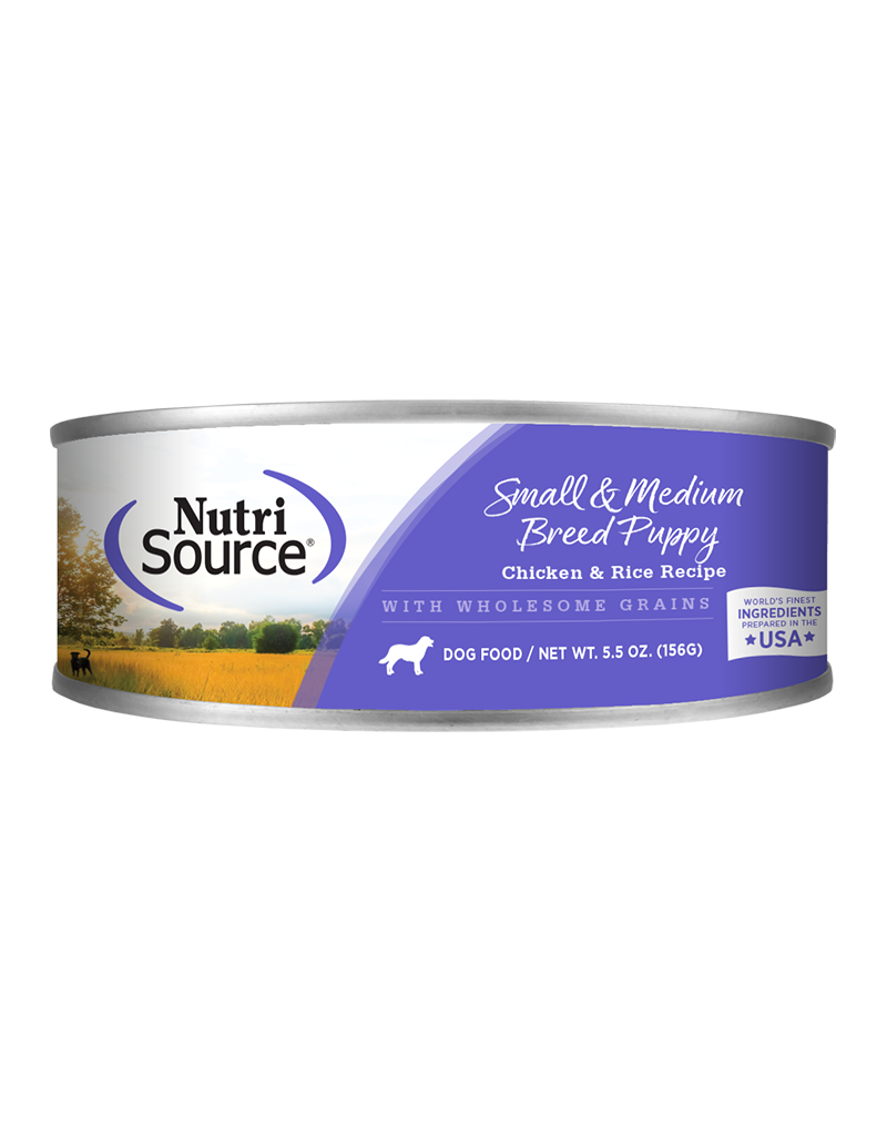 Nutrisource NutriSource Chicken & Rice Small & Medium Puppy Can 5.5 oz