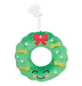 Pearhead Howliday Christmas Wreath Dog Toy