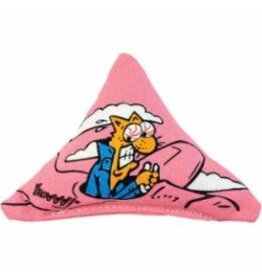 Yeowww Yeowww! Catnip Purr-Muda Triangle Pink Catnip Cat Toy