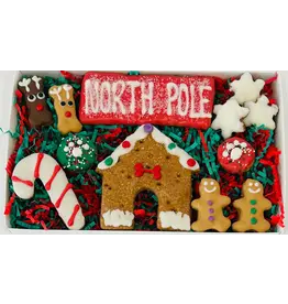 Delco Dog Co North Pole Dog Treat Gift Box