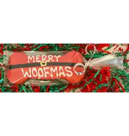 Delco Dog Co Bagged & Bowed Merry Woofmas 6" Bone