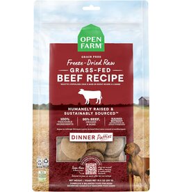 Open Farm Open Farm Grass Fed Beef Freeze-Dried Raw Patties Dog Food  17.5 oz