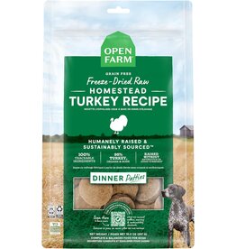 Open Farm Open Farm Homestead Turkey Freeze-Dried Raw Patties Dog Food 17.5 oz