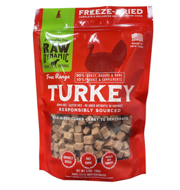 Raw Dynamic Raw Dynamic Freeze Dried Raw Turkey Recipe Dog Food 14oz