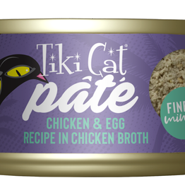 Tiki Cat Tiki Cat Luau Pate Chicken & Egg Cannned Cat Food 2.8oz