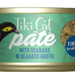 Tiki Cat TIKI PETS CAT LUAU PATE SEABASS 12 COUNT TRAY 2.8OZ