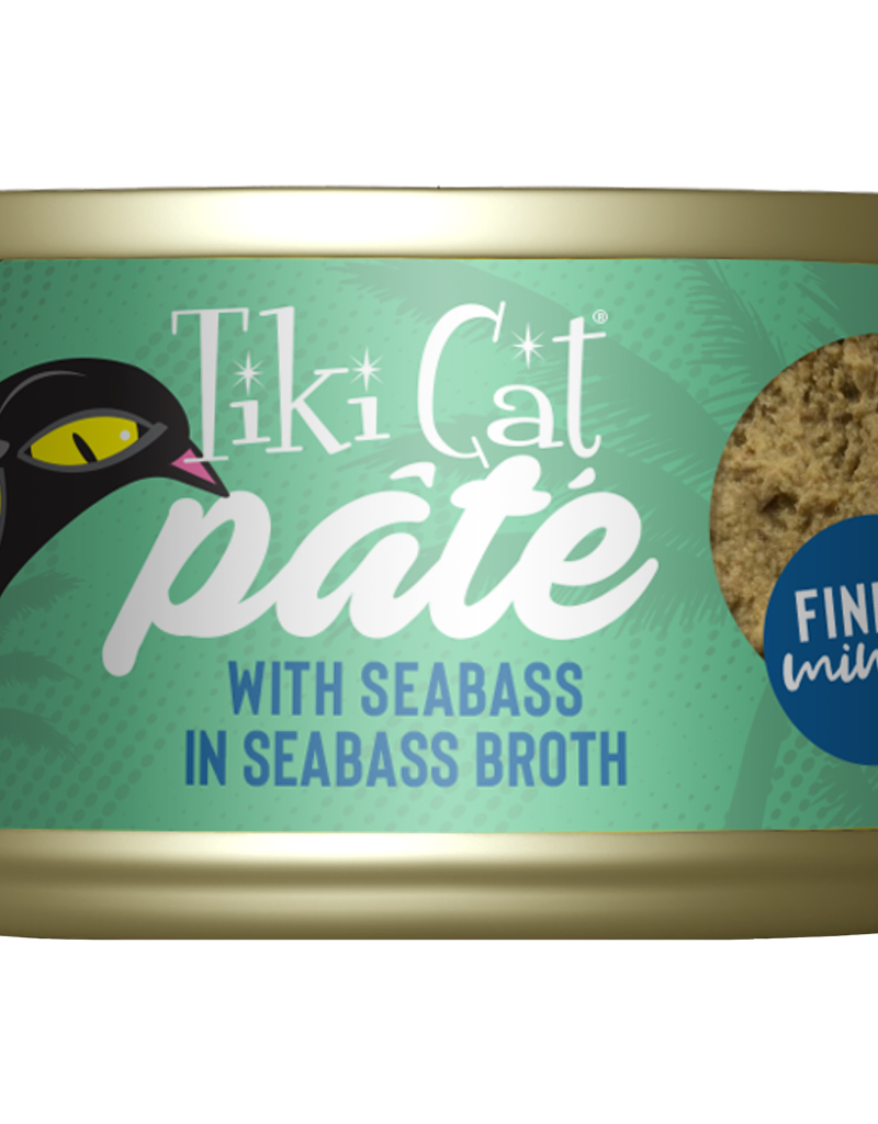 Tiki Cat Tiki Cat Luau Seabass Recipe Pate Canned Cat Food 2.8oz