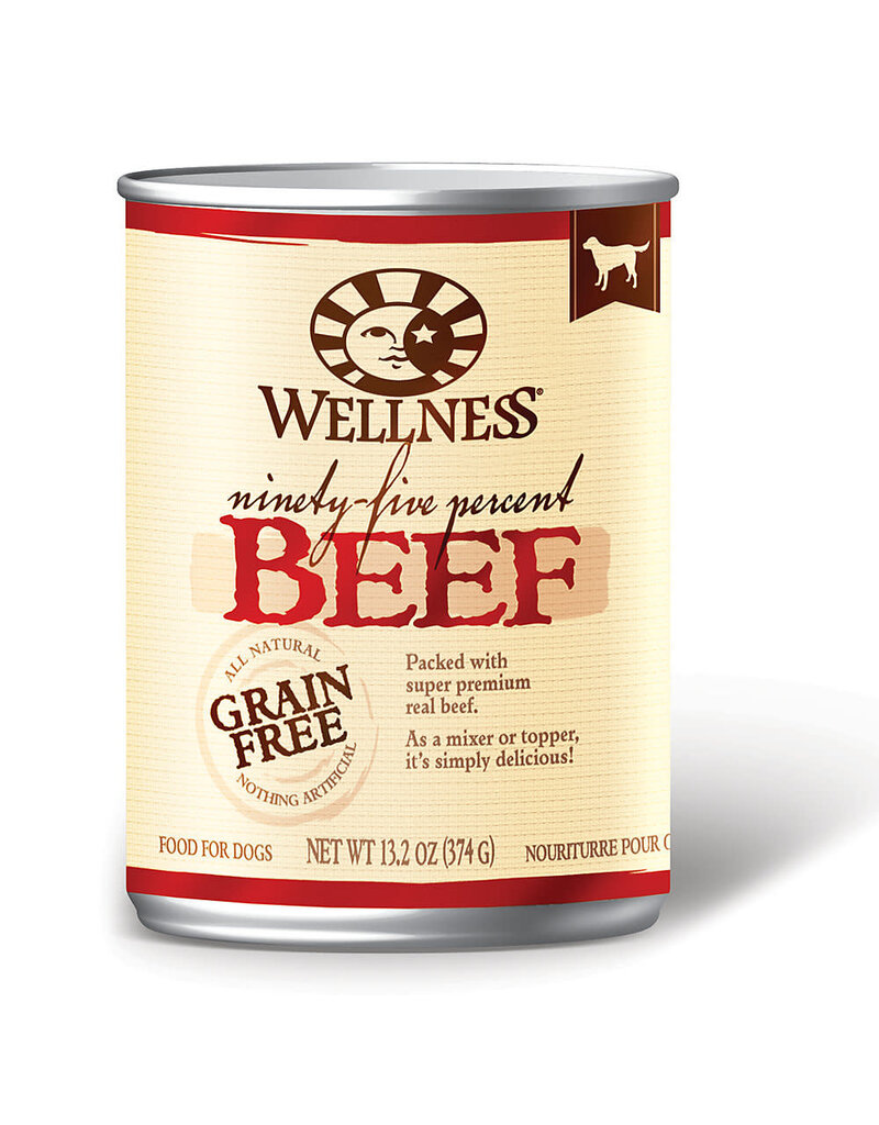 Wellness Wellness 95% Beef Recipe Canned Dog Food 13.2oz