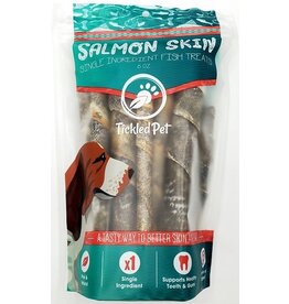 Tickled Pet Tickled Pet Salmon Skin Rolls Dog Treat 6oz