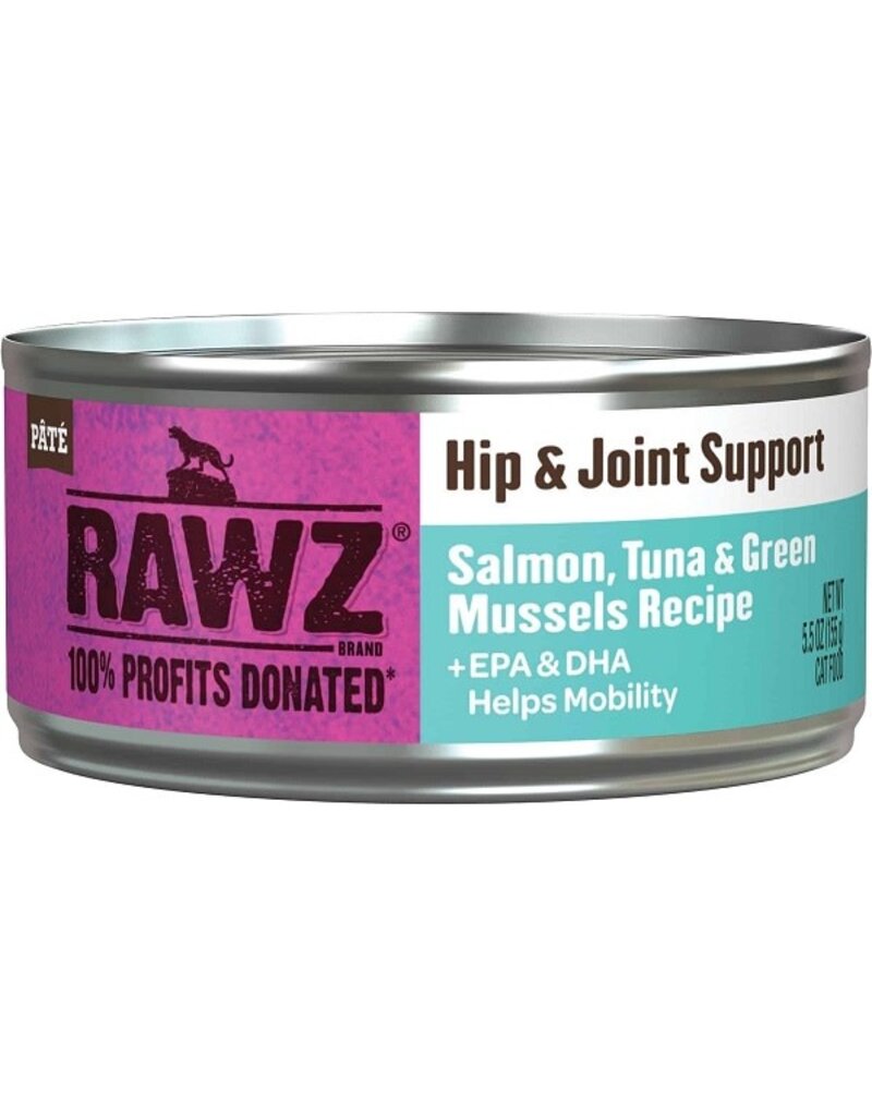 Rawz Rawz Hip & Joint Salmon, Tuna & Green Mussels Canned Cat Food 5.5oz