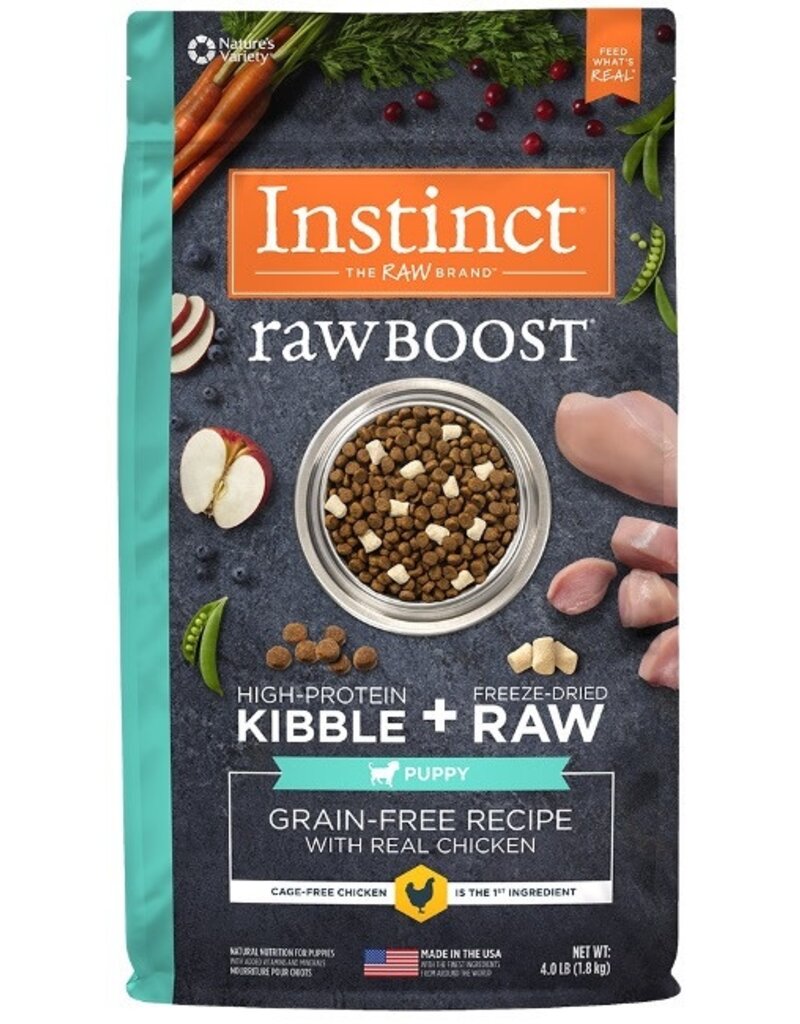 Nature's Variety INST DOG RAW BOOST PUPPY CHICKN 4Lb/GrainFree NV