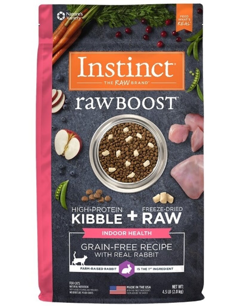 Nature's Variety Instinct Nature's Variety Cat Raw Boost Indoor Rabbit Grain Free 4.5lb/4