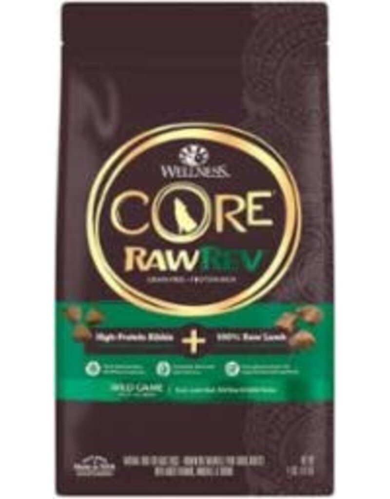 Wellness Wellness CORE RawRev Grain Free Wild Game & Freeze Dried Raw Lamb Dog Food 4LB
