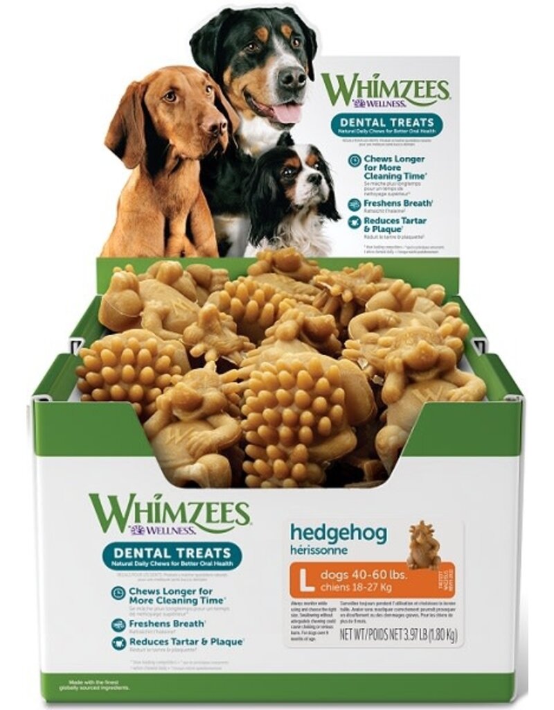 WHIMZEE Whimzees Large Dental Hedgehog For Dogs (Individual)