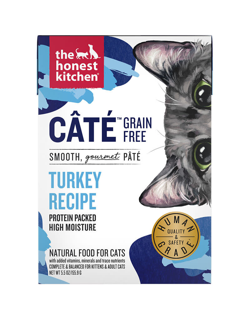 Honest Kitchen The Honest Kitchen Cate Grain Free Turkey Recipe Pate Wet Cat Food 5.5oz