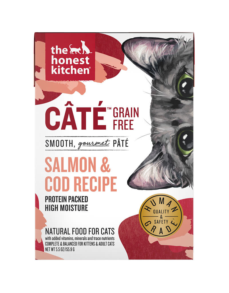 Honest Kitchen The Honest Kitchen Cate Grain Free Salmon & Cod Recipe Pate Wet Cat Food 5.5oz