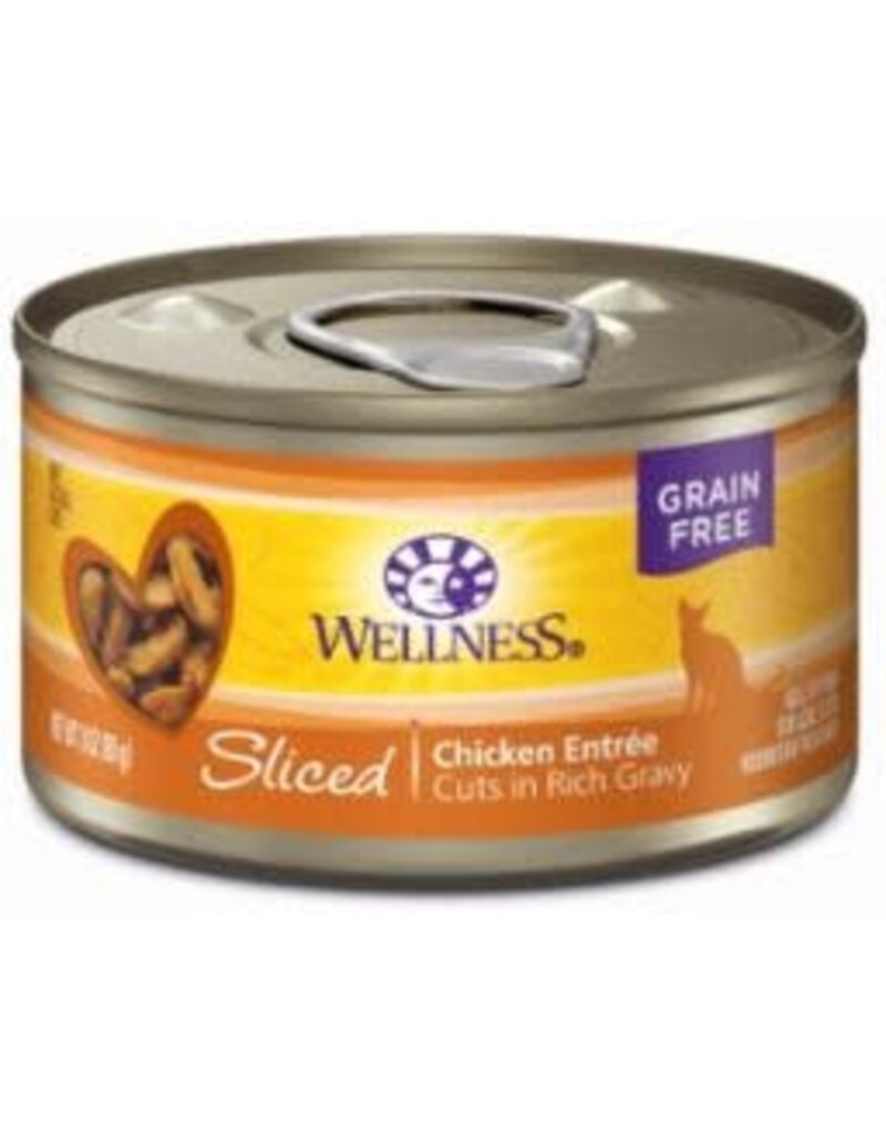 Wellness Wellness Complete Health Grain Free Sliced Chicken Entree Canned Cat Food 3oz