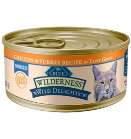 Blue Buffalo BB BLUE BUFFALO cc 5.5oz/24 wild dlght mnced chicken turkey adult cat
