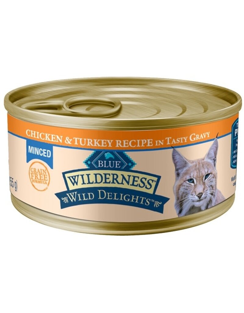 Blue Buffalo BB BLUE BUFFALO cc 5.5oz/24 wild dlght mnced chicken turkey adult cat