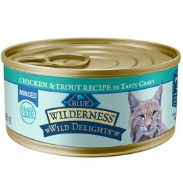 Blue Buffalo BB BLUE BUFFALO  cc 5.5oz/24 wild dlght mnced chicken trout adult cat