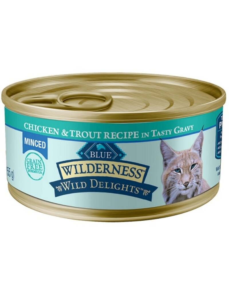Blue Buffalo BB BLUE BUFFALO  cc 5.5oz/24 wild dlght mnced chicken trout adult cat