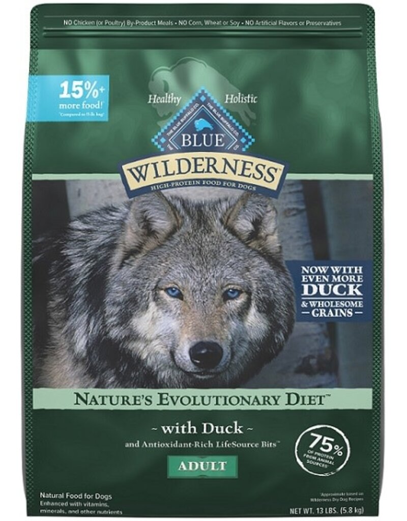 Blue Buffalo wilderness dd 13lb duck adult