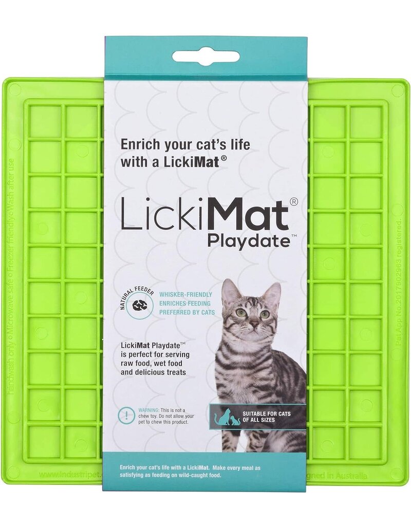 LickiMat Playdate Cat Green