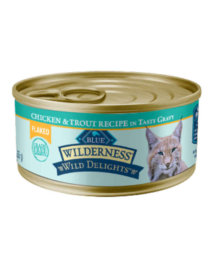 Blue Buffalo Blue Buffalo Wild Delight Adult Flaked Chicken Trout 5.5oz/24