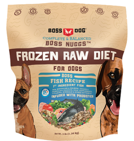 Boss Dog Brands BOSS DOG FRZN COMPLETE RAW FISH DIET NUGGS 3Lb/6