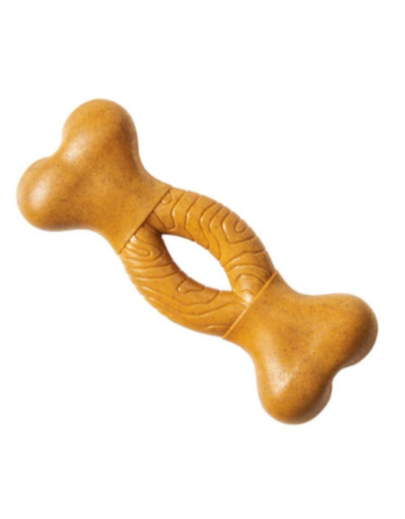 Ethical Ethical Bambone Curved Peanut Butter Bone Dog Toy 6"