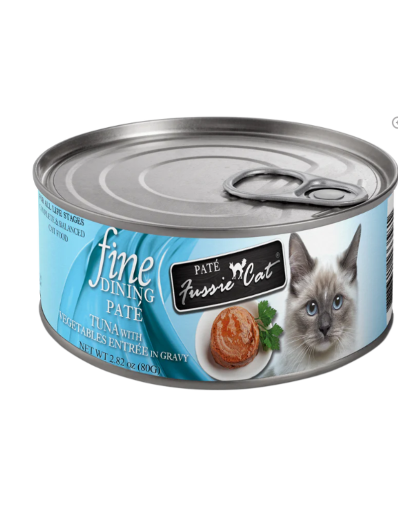 Fussie Cat Fussie Cat Fine Dinning Pate Tuna With Vegetables Entree In Gravy Canned Cat Food 2.82oz